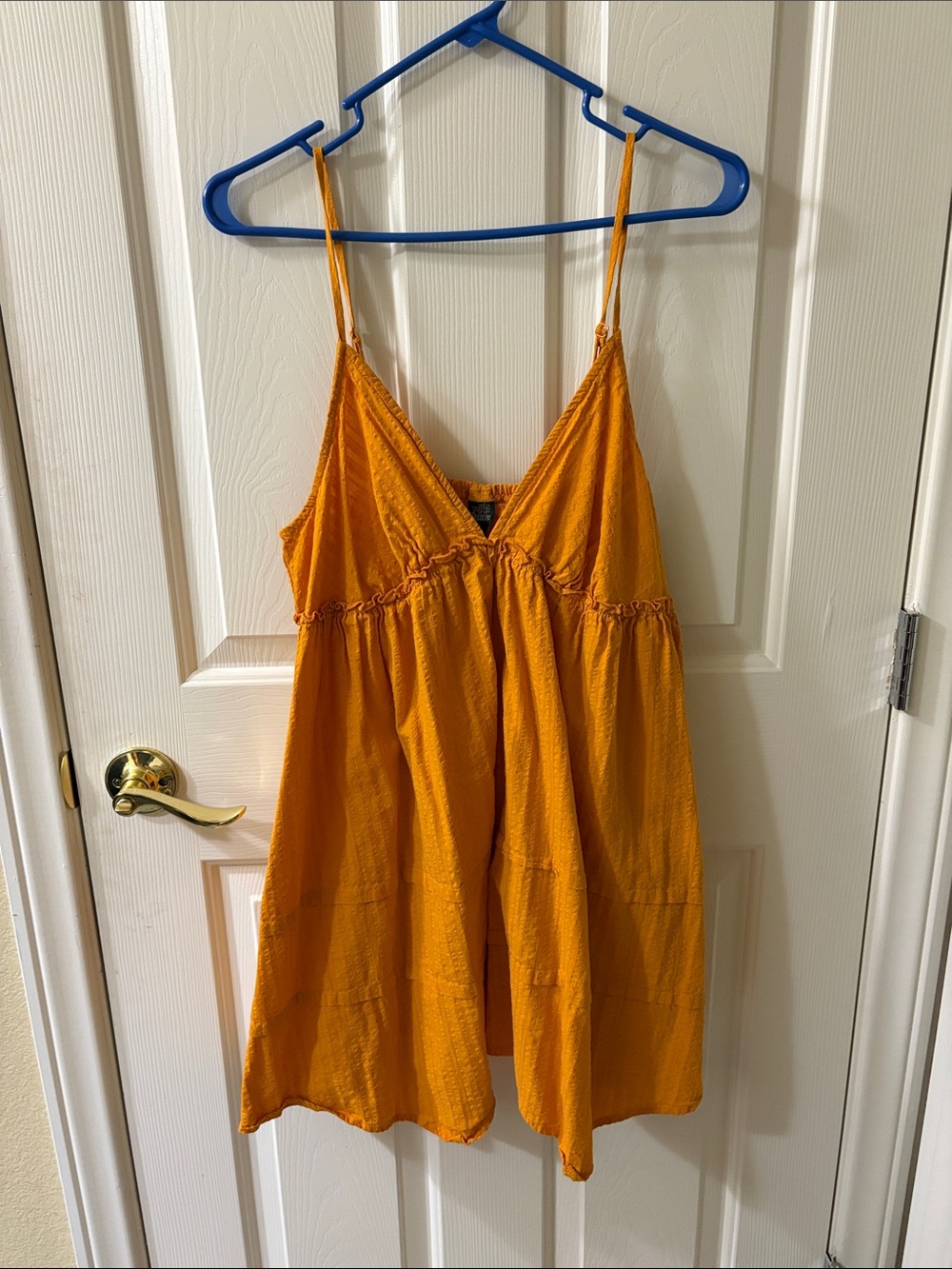 wild fable Mustard Yellow Spaghetti Strap Summer Dress